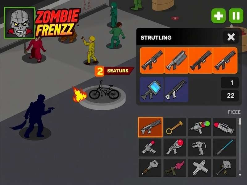 Zombie Deluge Frenzy resource management interface